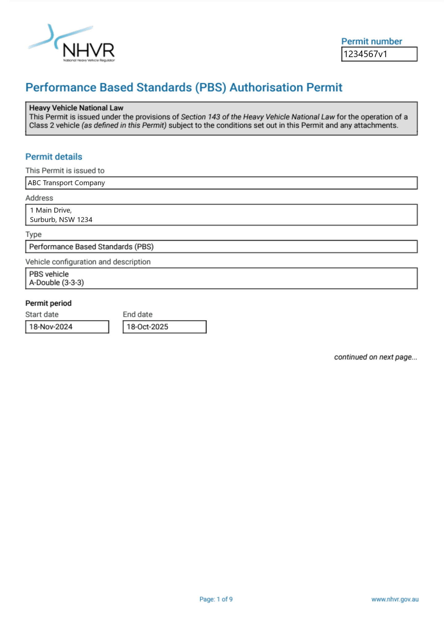 General Access (GAV) & Restricted Access Vehicles (RAV) - Tri Axle Group